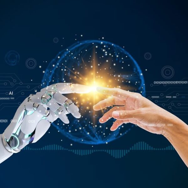 Human and AI meeting to improve marketing efforts